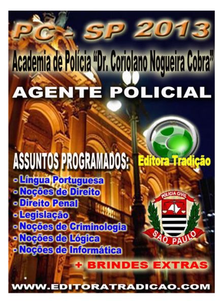 Apostila Concurso AGENTE POLICIAL - Polícia Civil São Paul